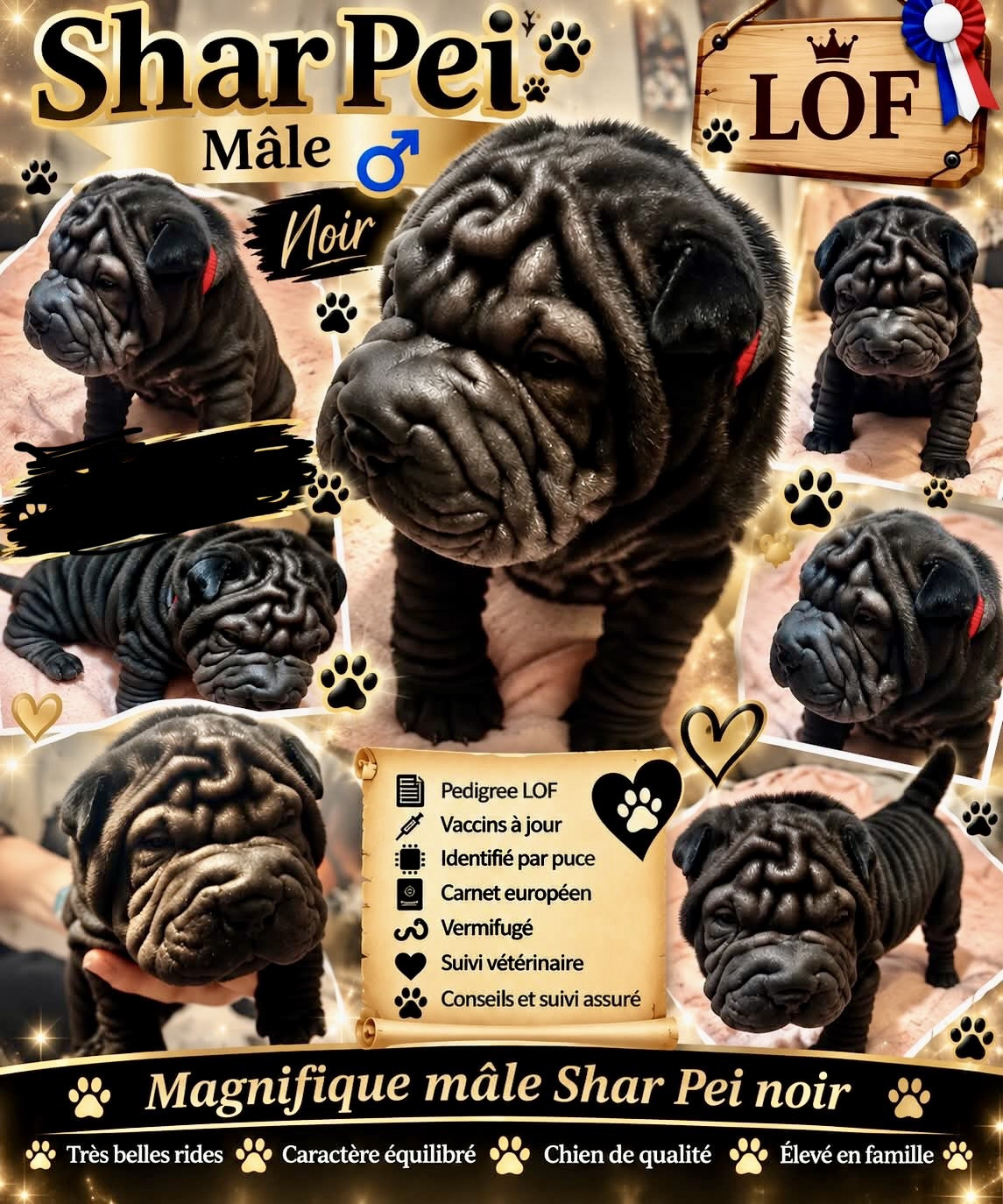 Les Gardiens De La Lignée Bleue - Chiots disponibles - Shar Pei